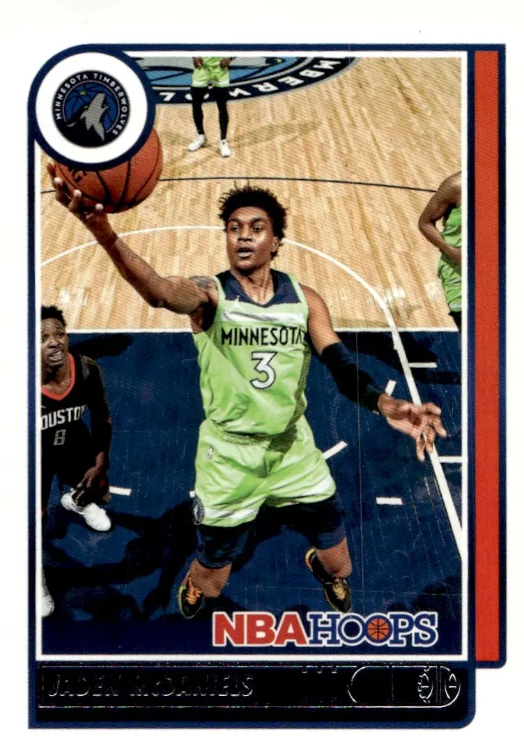 2021-22 NBA Hoops #191 Jaden McDaniels (front)