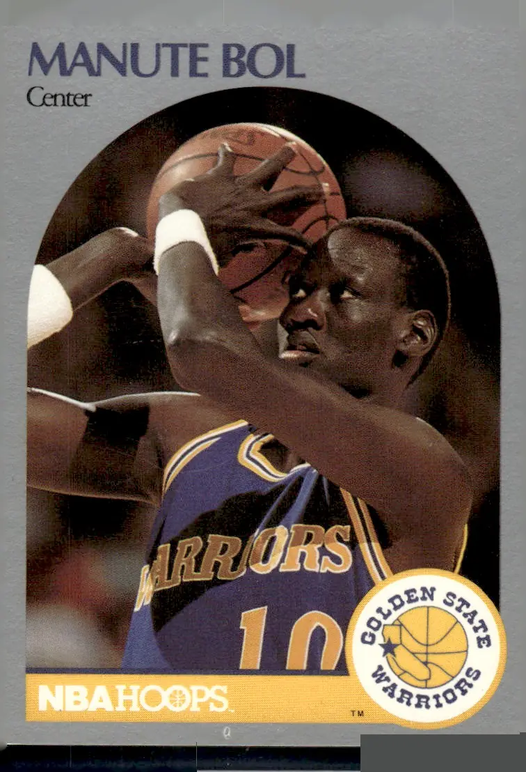 1990-91 NBA Hoops #112 Manute Bol (front)