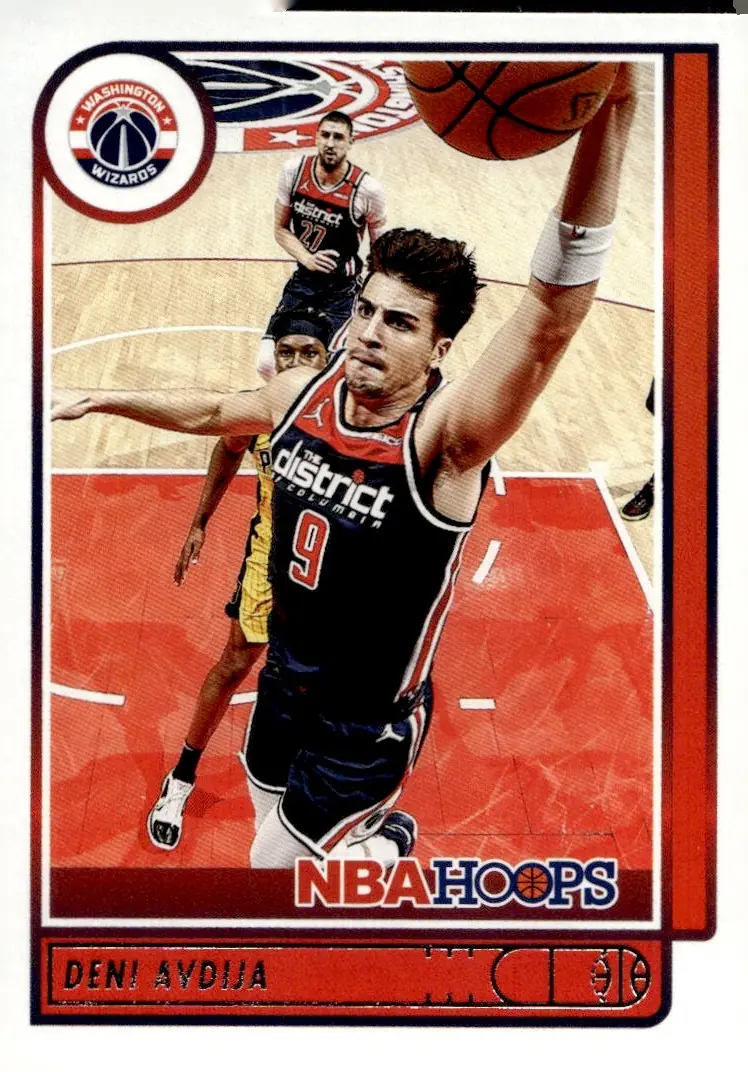 2021-22 NBA Hoops #80 Deni Avdija (front)