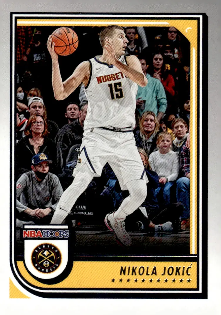 2022-23 NBA Hoops #187 Nikola Jokić (front)