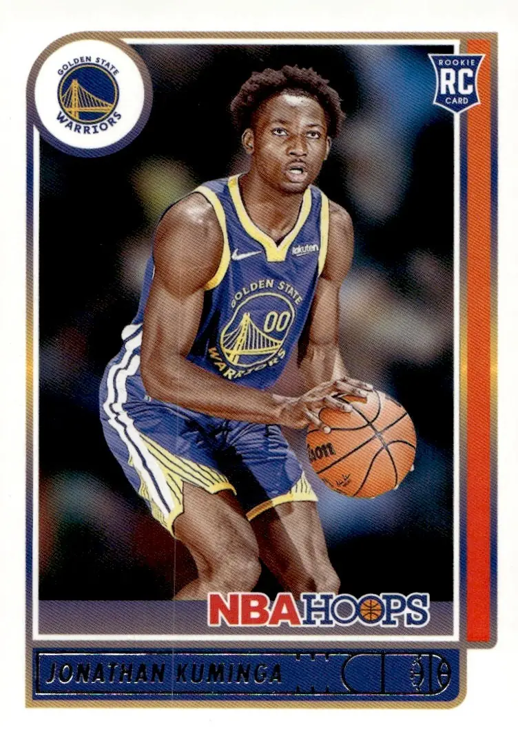 2021-22 NBA Hoops #219 Jonathan Kuminga (front)