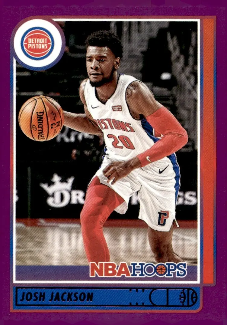 2021-22 NBA Hoops #185 Josh Jackson – Purple (front)