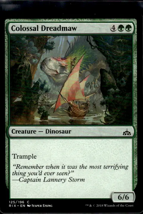 2018 Rivals of Ixalan (RIX) #125/196 Colossal Dreadmaw
