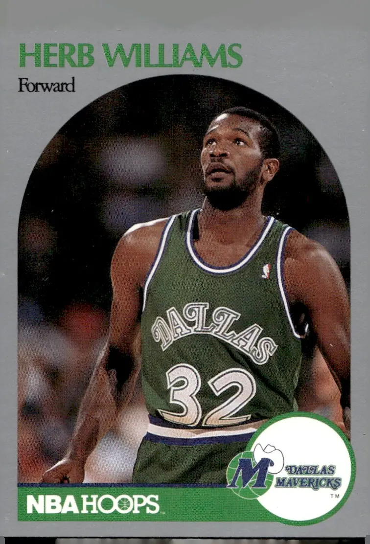 1990-91 NBA Hoops #90 Herb Williams (front)