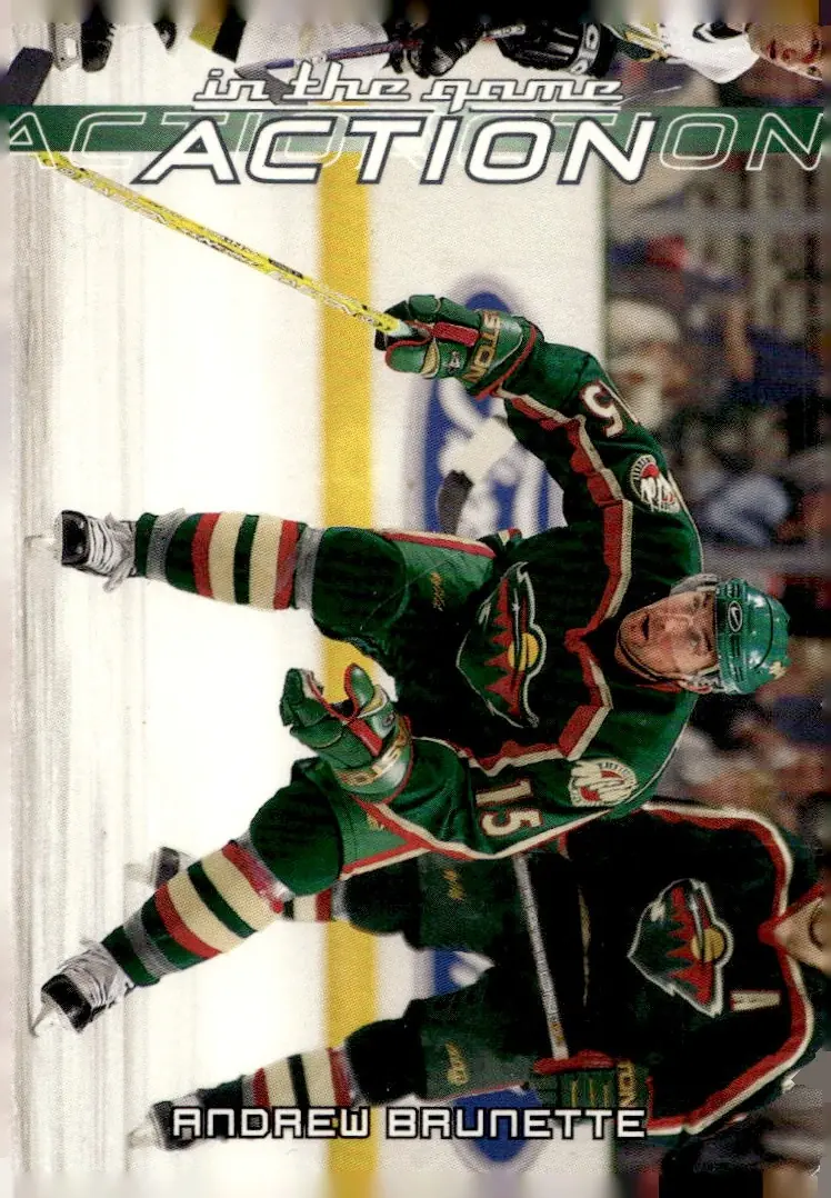2003-04 In The Game Action #254 Andrew Brunette (front)