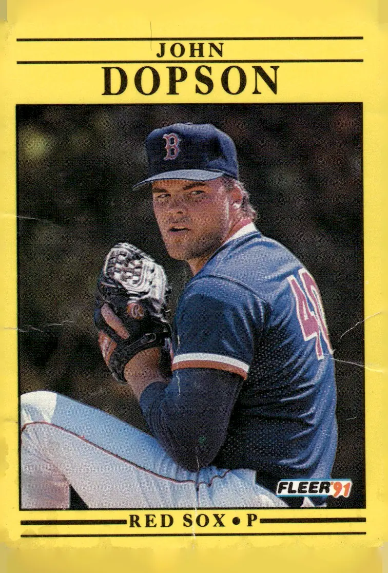 1991 Fleer #92 John Dopson (front)