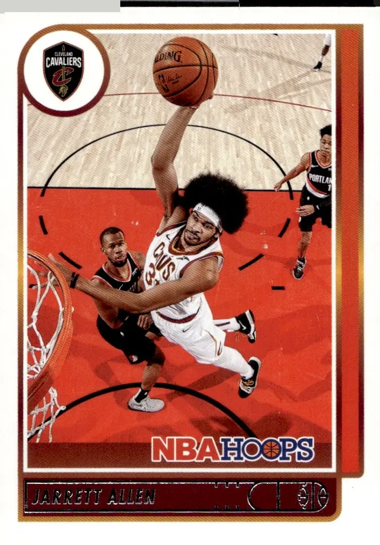 2021-22 NBA Hoops #115 Jarrett Allen (front)