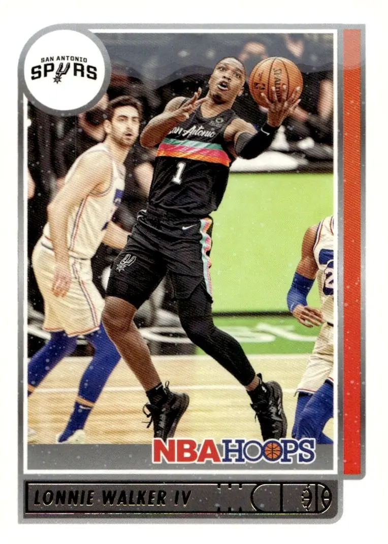 2021-22 NBA Hoops #54 Lonnie Walker IV (front)