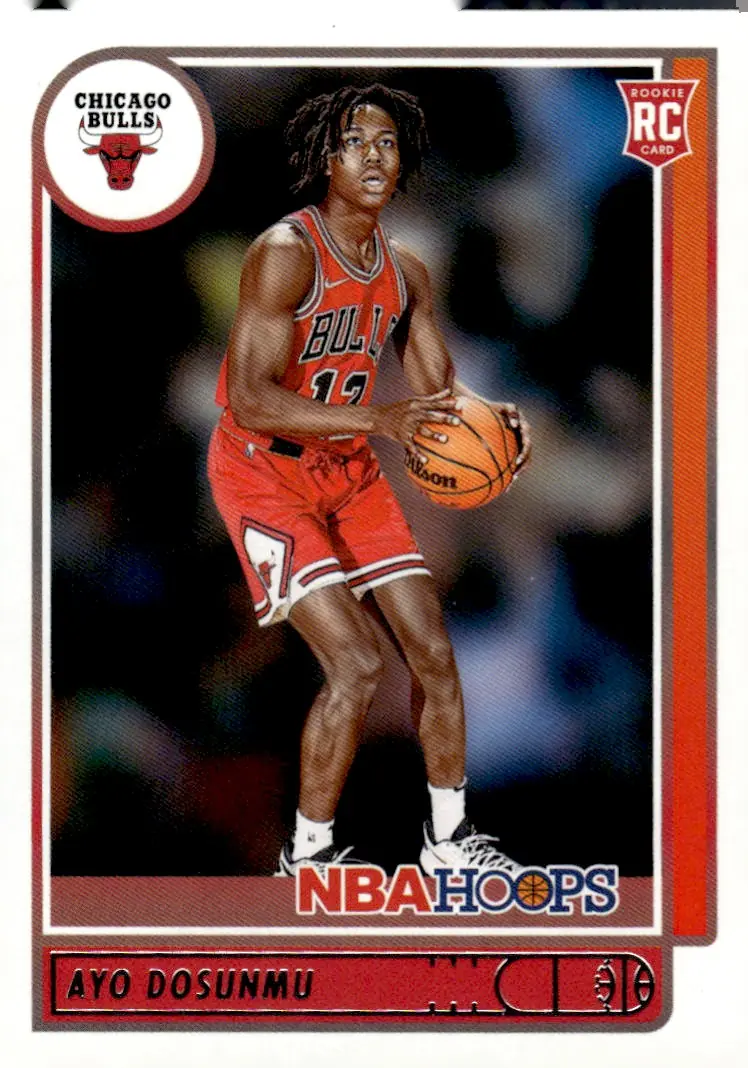 2021-22 NBA Hoops #240 Ayo Dosunmu (front)