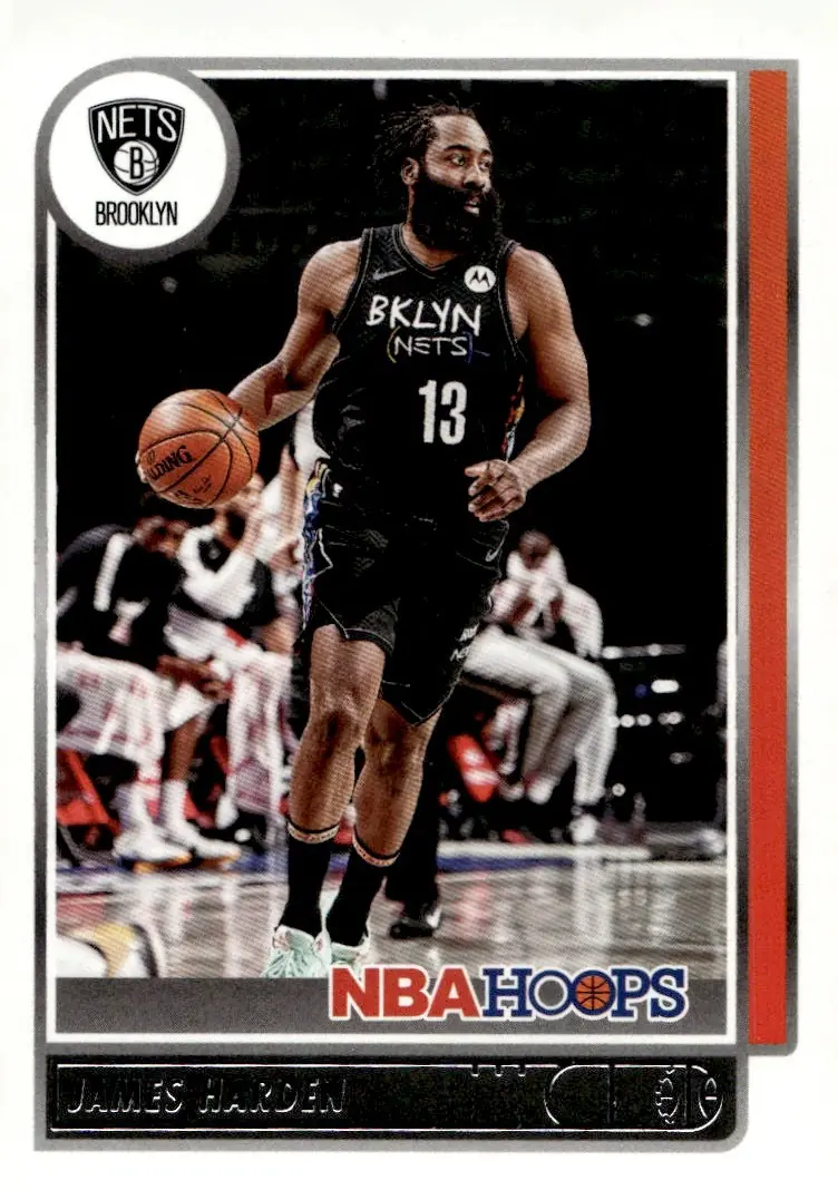 2021-22 NBA Hoops #67 James Harden (front)