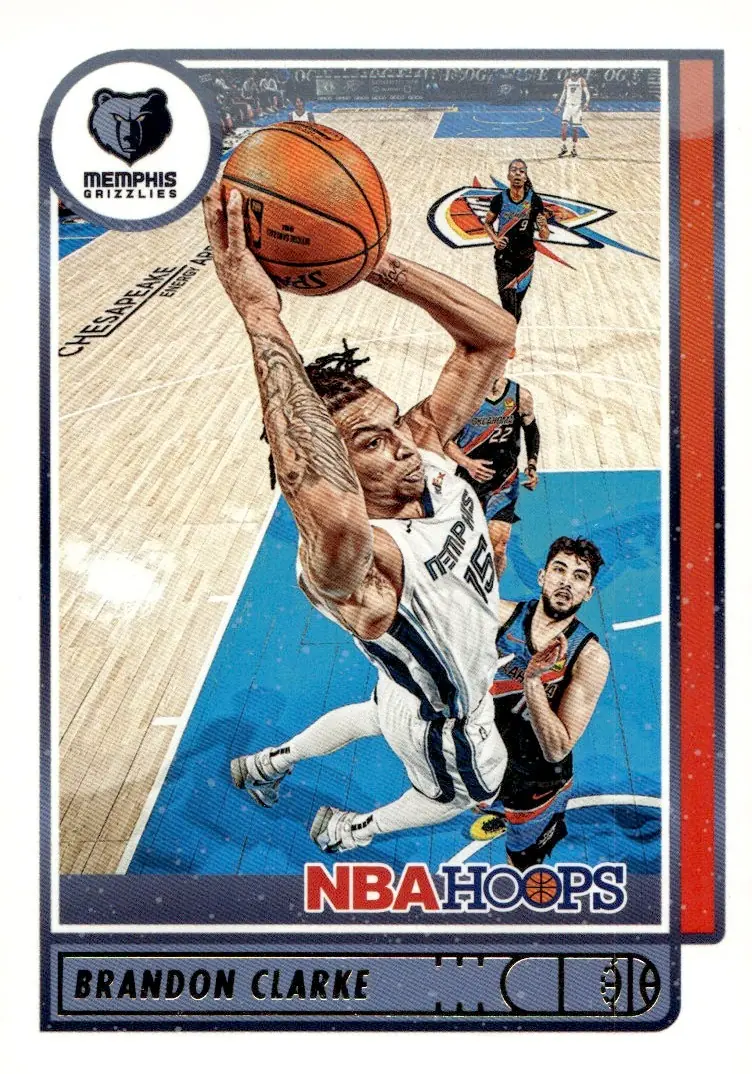 2021-22 NBA Hoops #182 Brandon Clarke (front)