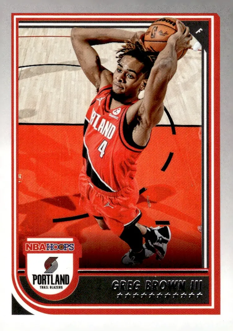 2022-23 NBA Hoops #214 Greg Brown III (front)