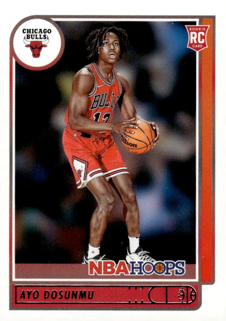 2021-22 NBA Hoops #240 Ayo Dosunmu (front)