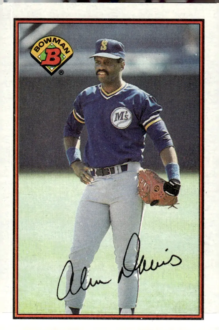 1989 Bowman #215 Alvin Davis (front)