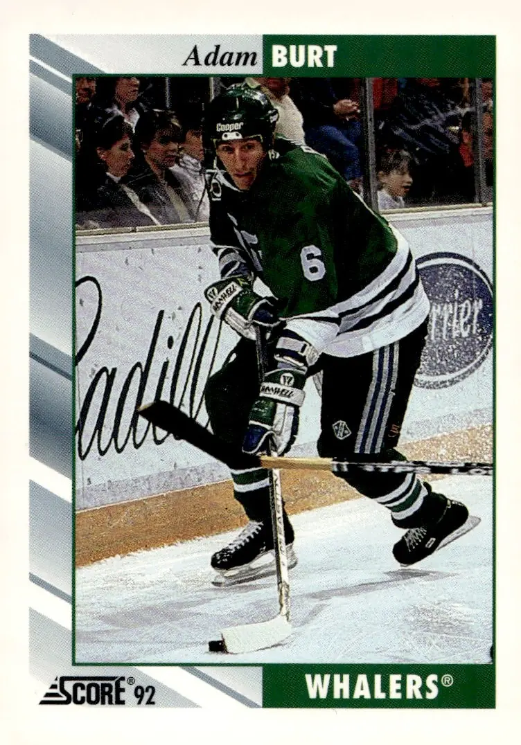 1992-93 Score (U.S. / American) #261 Adam Burt (front)