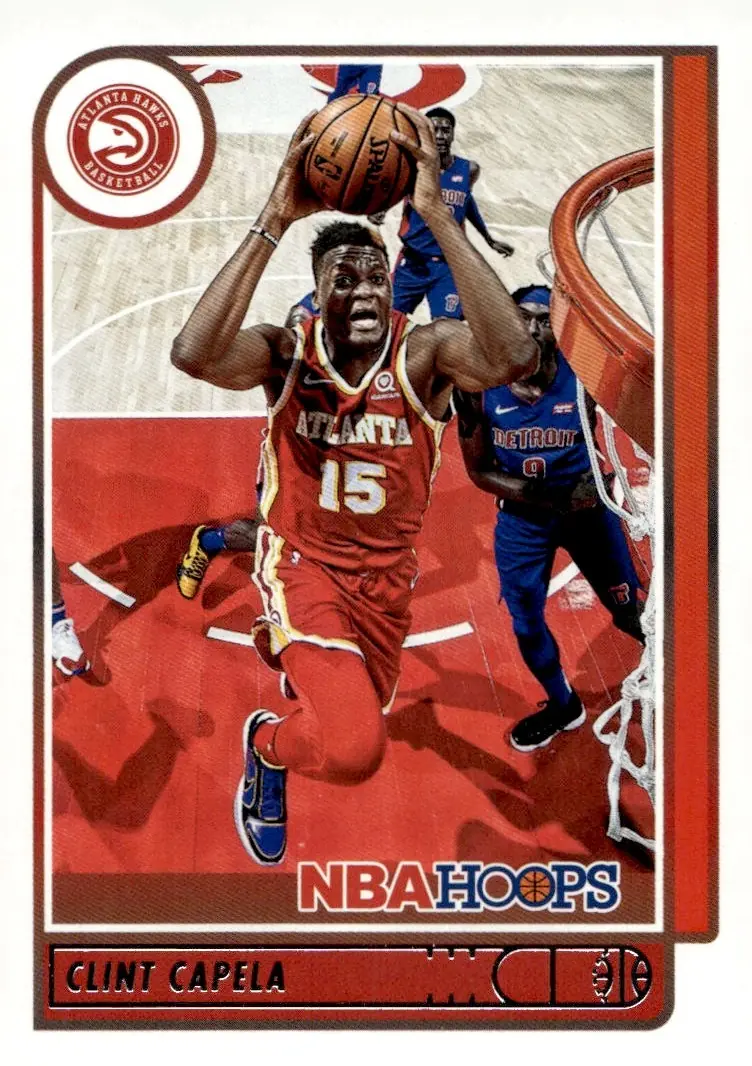 2021-22 NBA Hoops #158 Clint Capela (front)