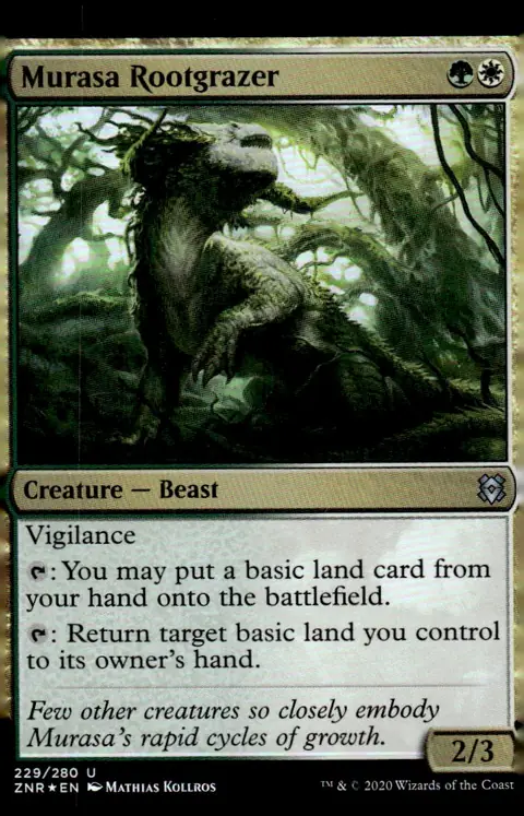 2020 Zendikar Rising (ZNR) #229/280 Murasa Rootgrazer – Traditional Foil