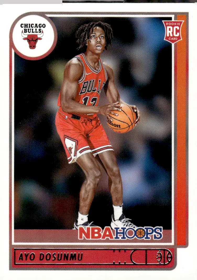 2021-22 NBA Hoops #240 Ayo Dosunmu (front)
