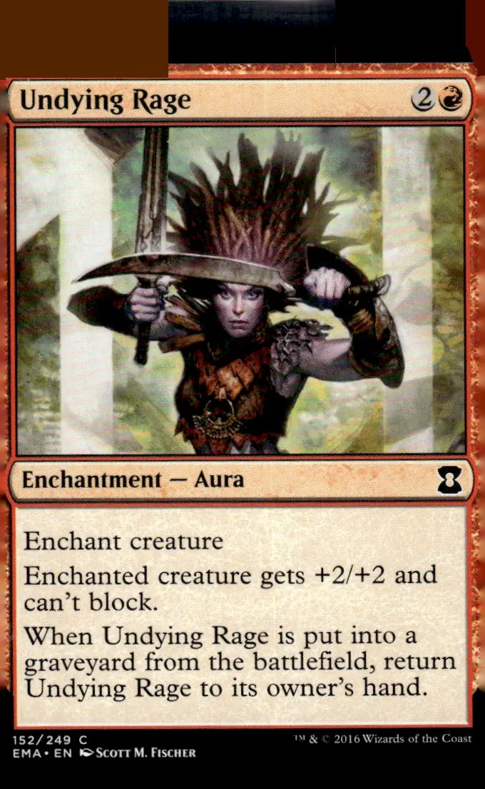 2016 Eternal Masters (EMA) #152/249 Undying Rage (front)