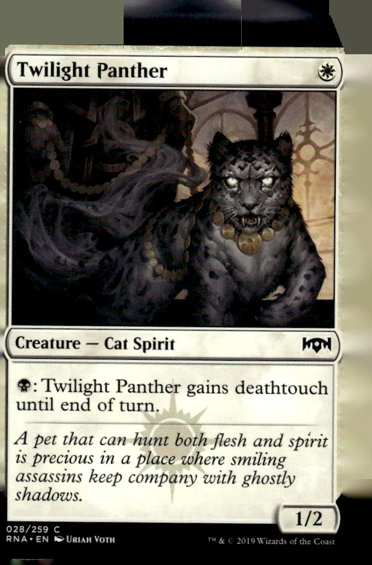 2019 Ravnica Allegiance (RNA) #28 (028/259) Twilight Panther (front)