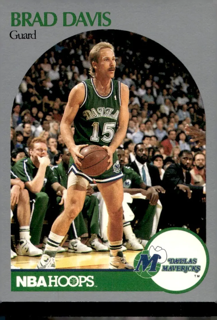 1990-91 NBA Hoops #84 Brad Davis (front)