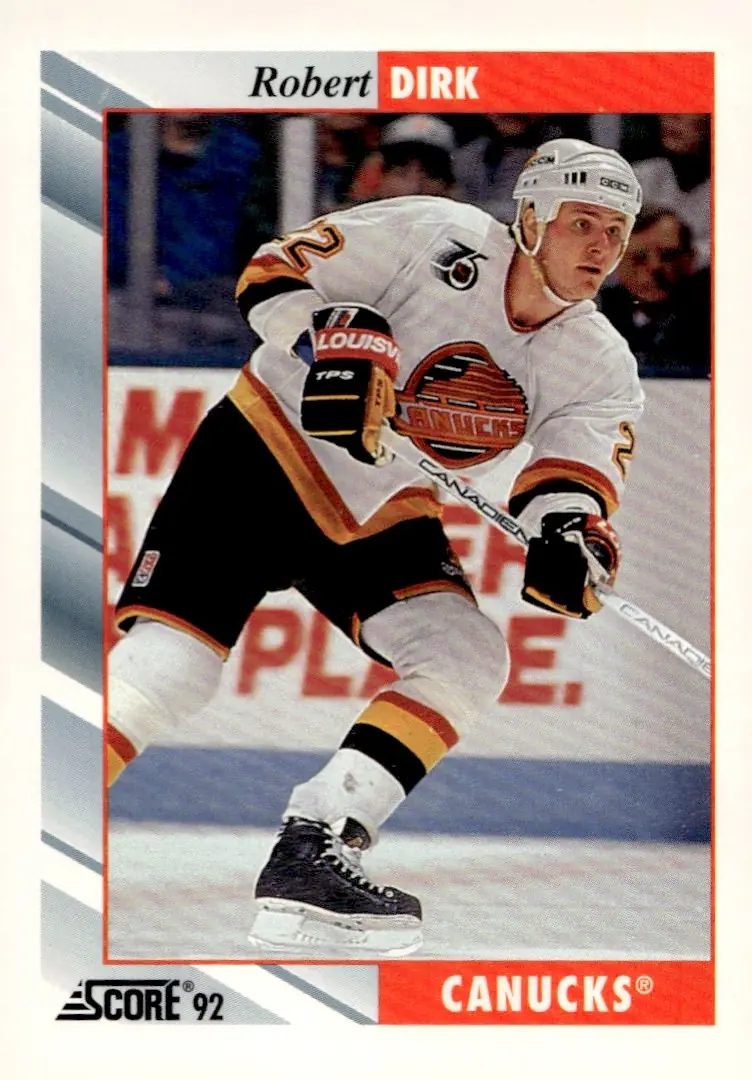 1992-93 Score (U.S./American) #279 Robert Dirk (front)