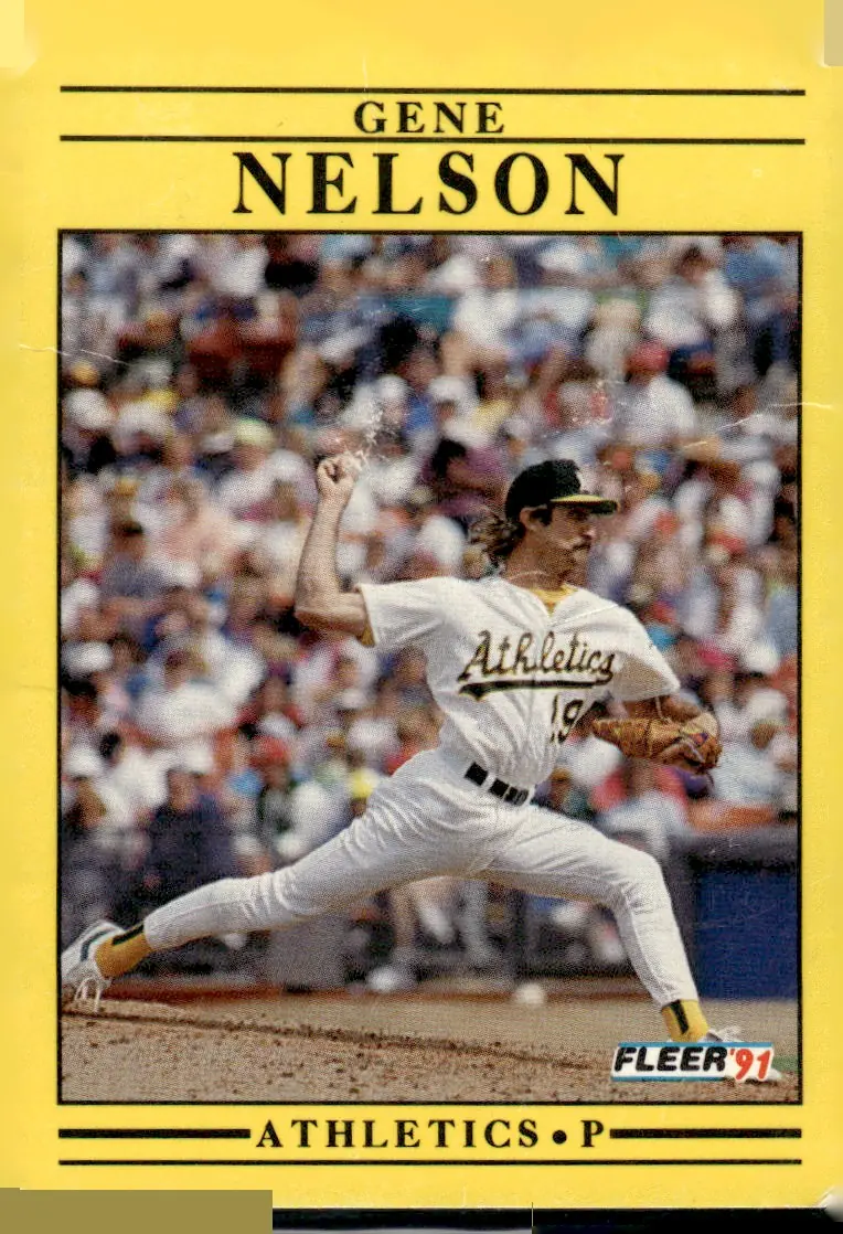 1991 Fleer #19 Gene Nelson (front)