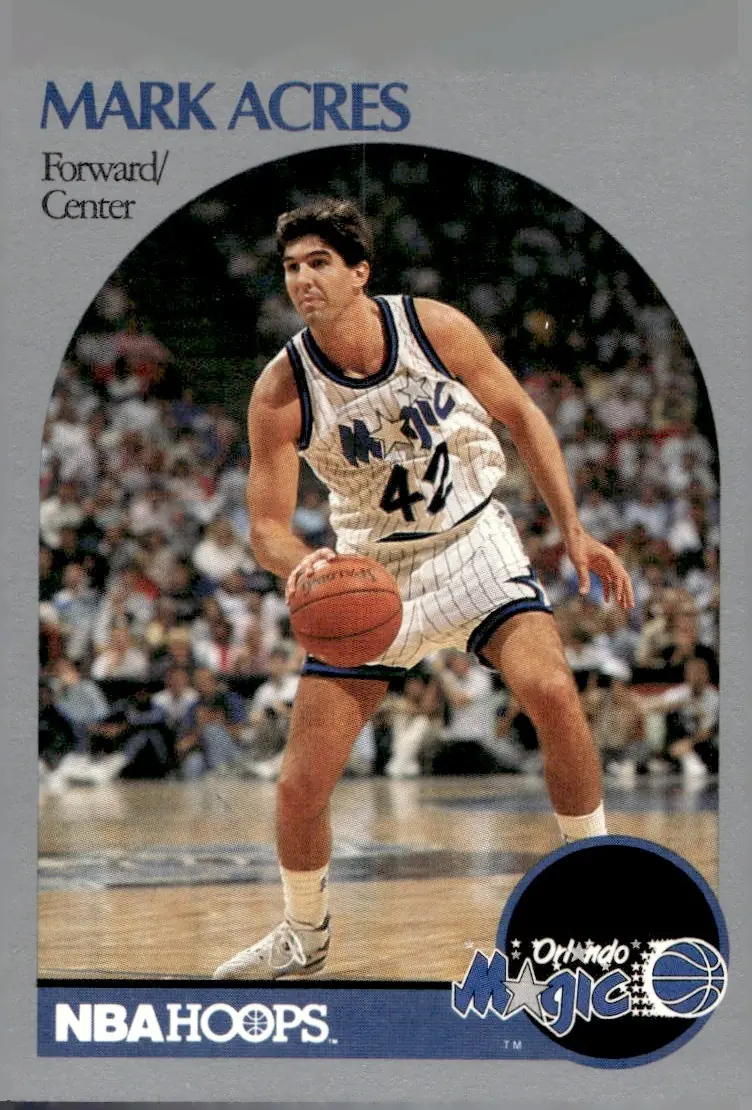 1990-91 NBA Hoops #213 Mark Acres (front)