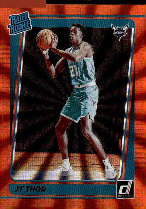 2021-22 Donruss #222 JT Thor – Holo Orange Laser