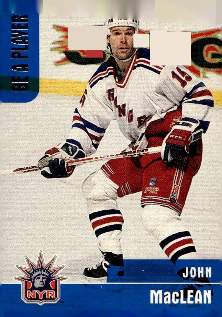 1999-00 Be A Player Memorabilia #295 John MacLean (front)