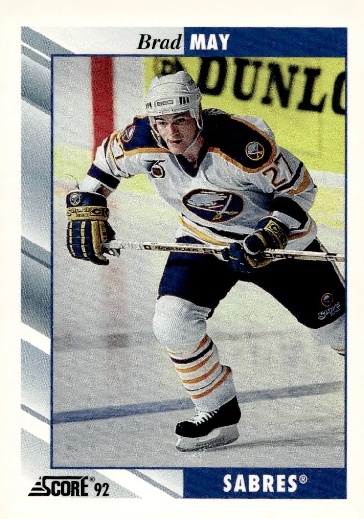 1992-93 Score (U.S. edition) #96 Brad May (front)