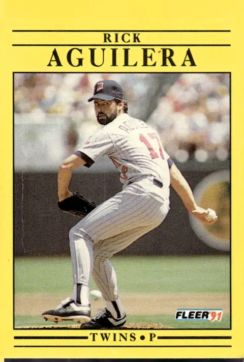 1991 Fleer #602 Rick Aguilera