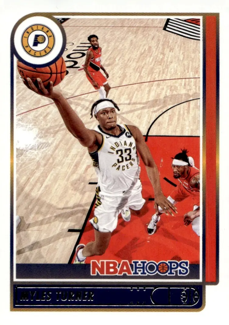 2021-22 NBA Hoops #173 Myles Turner (front)