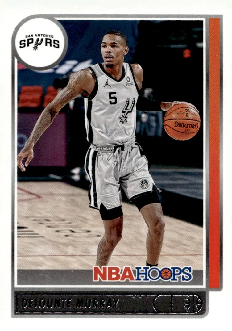 2021-22 NBA Hoops #14 Dejounte Murray (front)