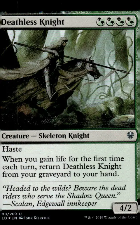 2019 Throne of Eldraine (ELD) #208/269 Deathless Knight