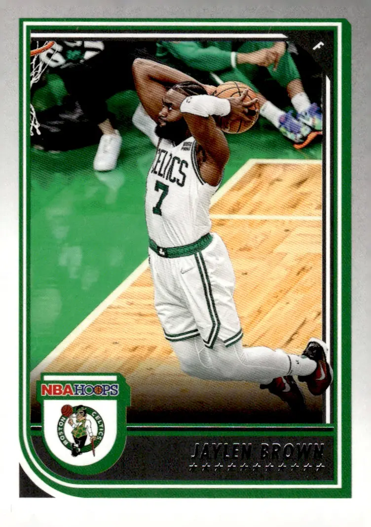 2022-23 NBA Hoops #2 Jaylen Brown (front)