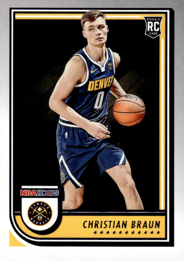 2022-23 NBA Hoops #251 Christian Braun (front)