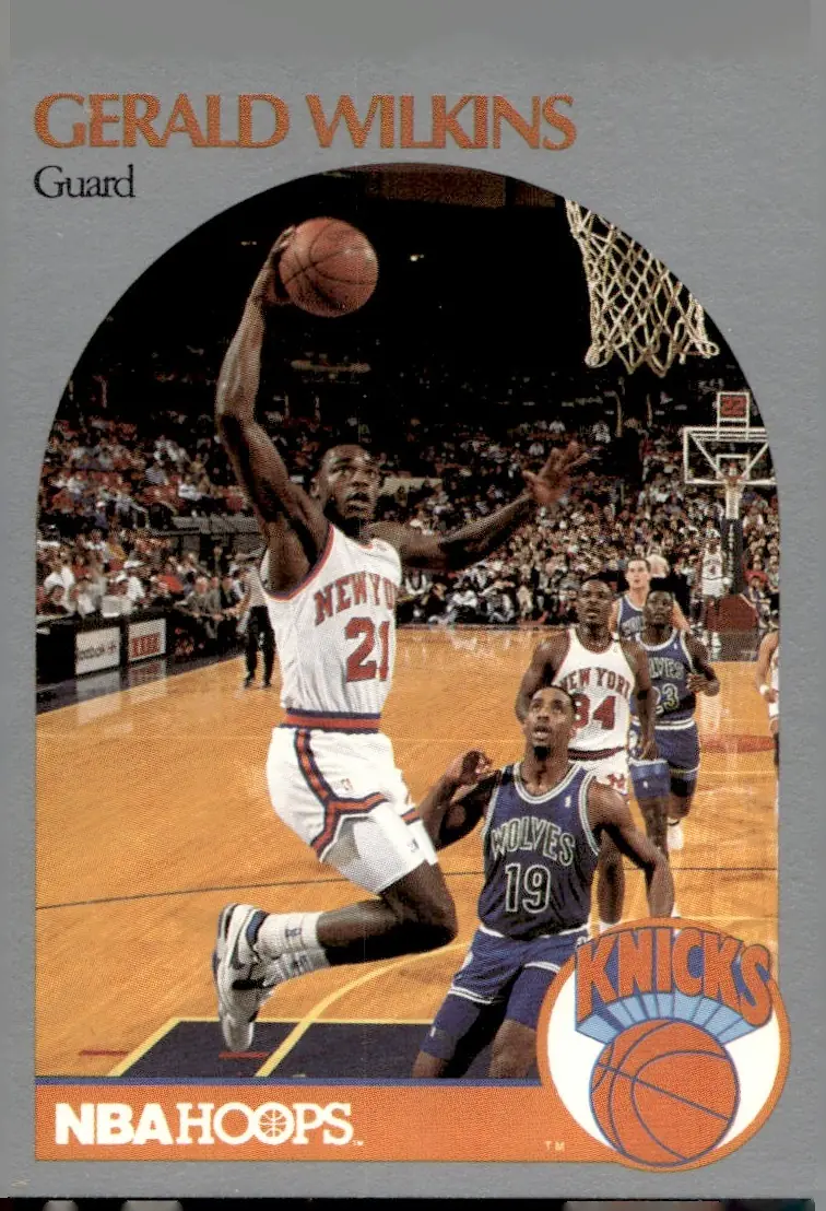 1990-91 NBA Hoops #212 Gerald Wilkins (front)