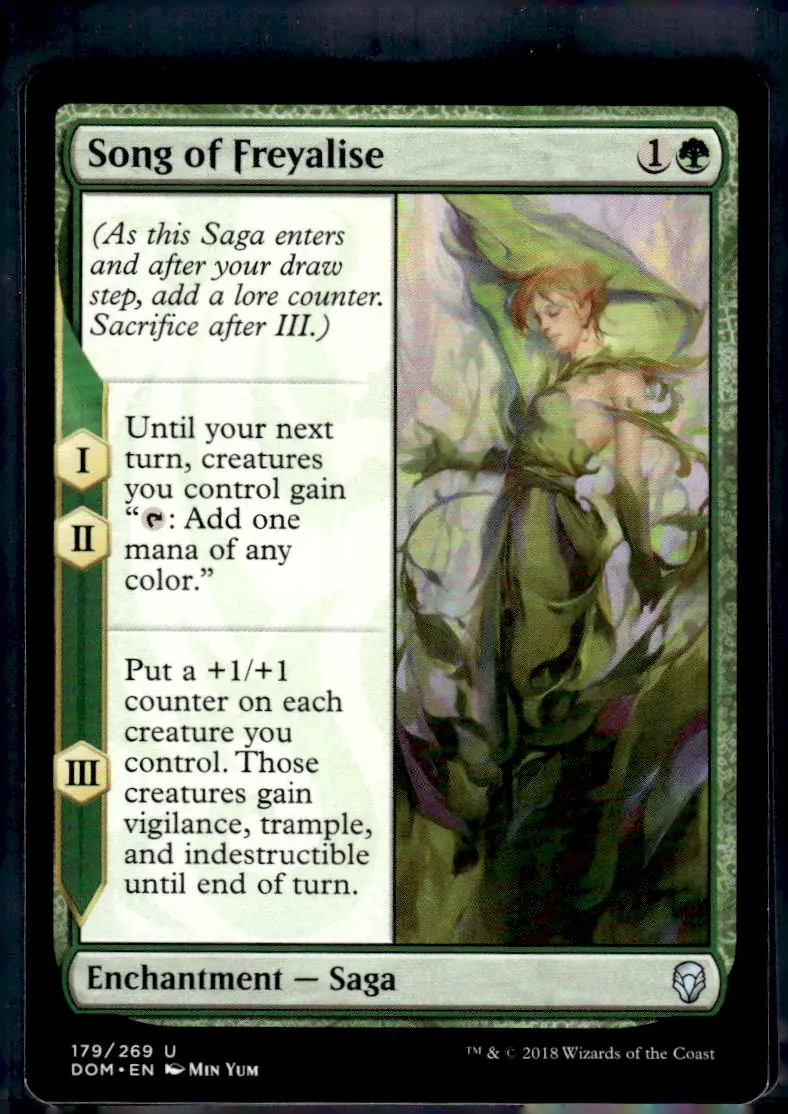 2018 Magic: The Gathering - Dominaria (DOM) #179/269 Song of Freyalise (front)
