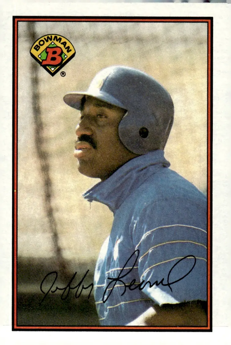 1989 Bowman #218 Jeffrey Leonard (front)
