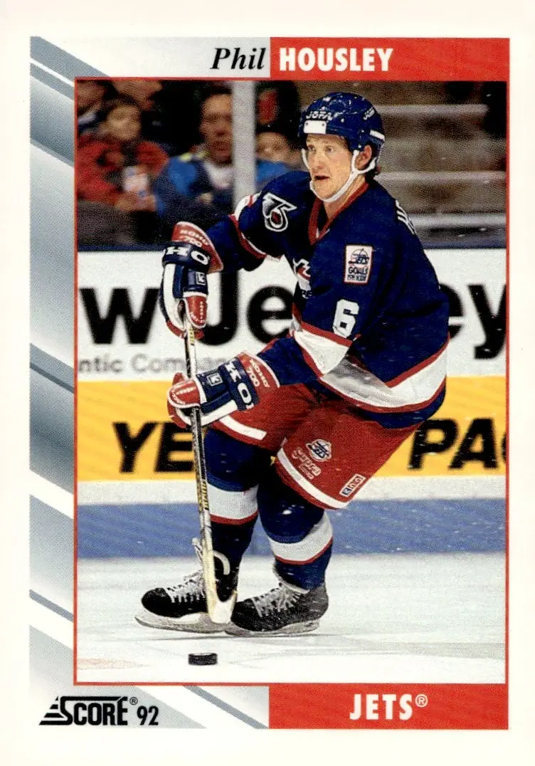 1992-93 Score #299 Phil Housley (front)