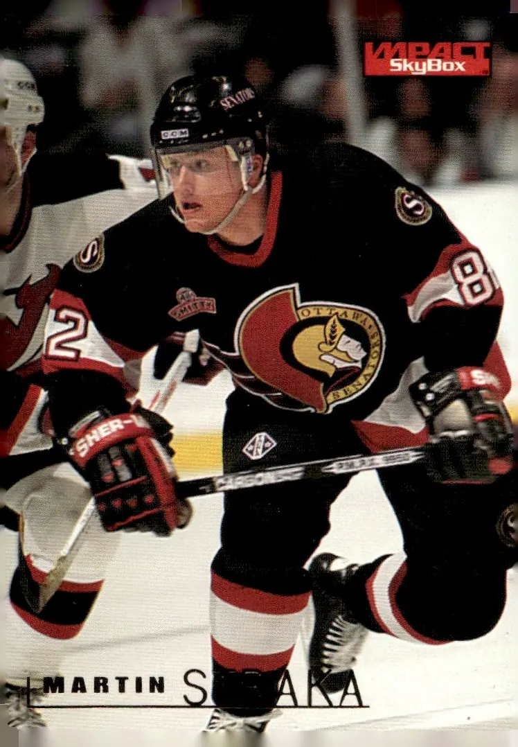 1995-96 SkyBox Impact #121 Martin Straka (front)