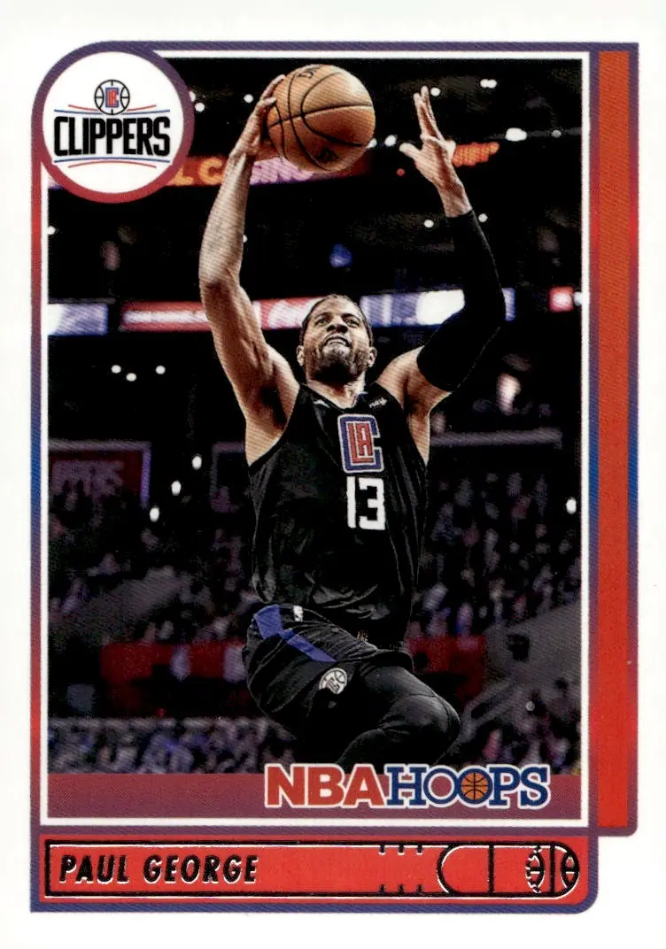 2021-22 NBA Hoops #86 Paul George (front)