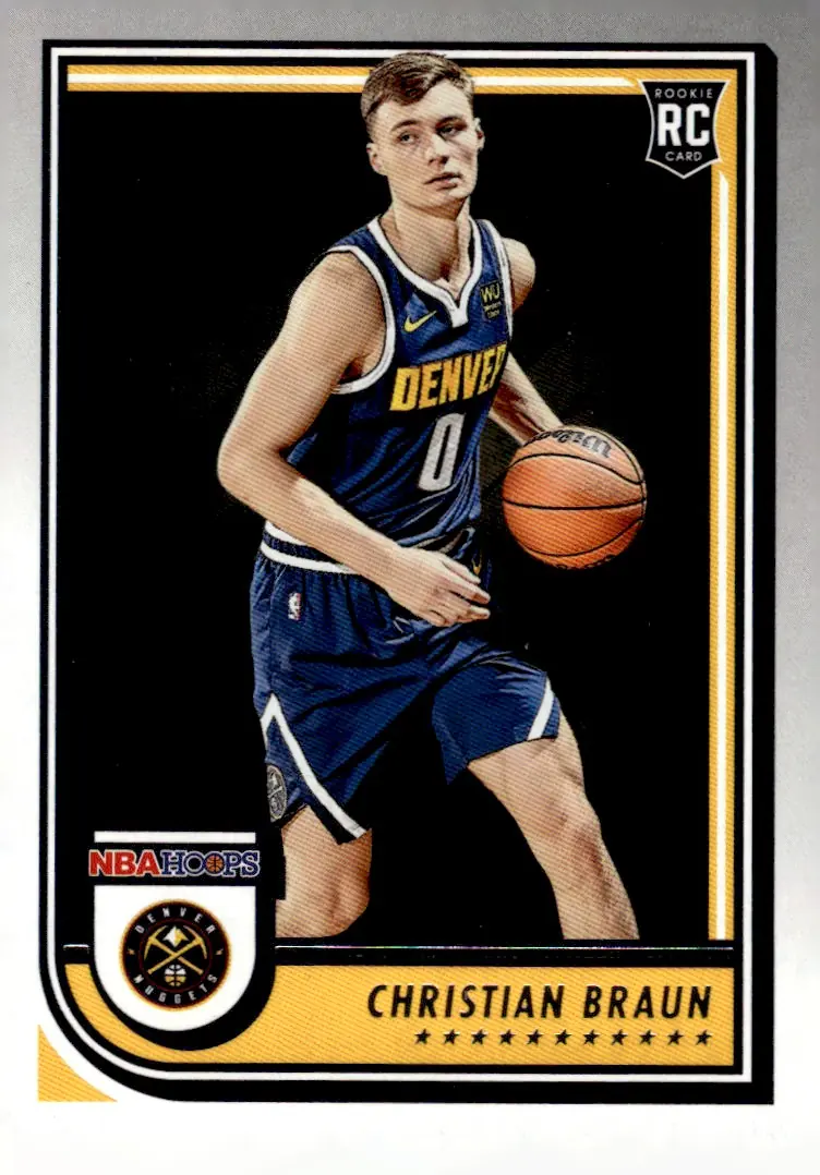 2022-23 NBA Hoops #251 Christian Braun (front)