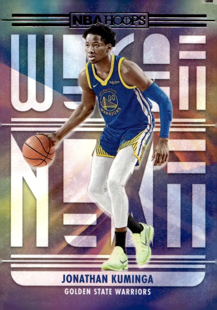 2021-22 NBA Hoops #7 Jonathan Kuminga (front)