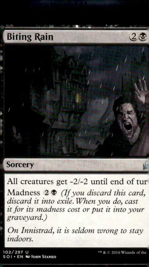 2016 Shadows over Innistrad (SOI) #102/297 Biting Rain