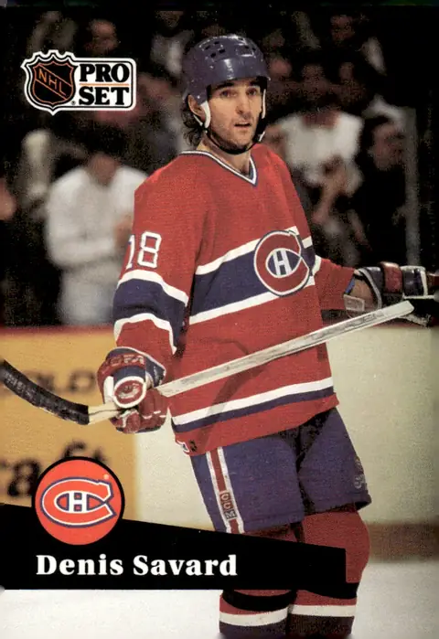 1991-92 Pro Set (Series 1) #128 Denis Savard – French