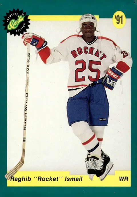1991-92 Classic Draft Picks (Hockey) Premiere Edition #B Raghib "Rocket" Ismail