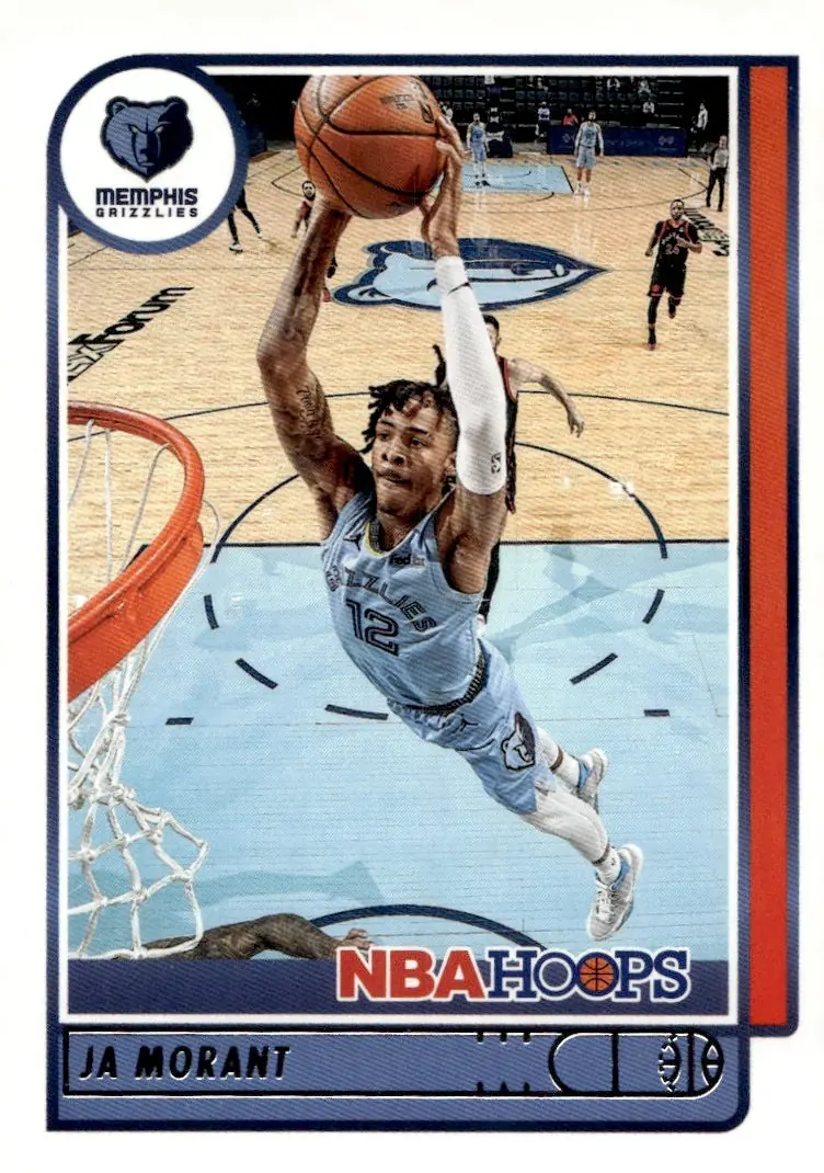 2021-22 NBA Hoops #132 Ja Morant (front)