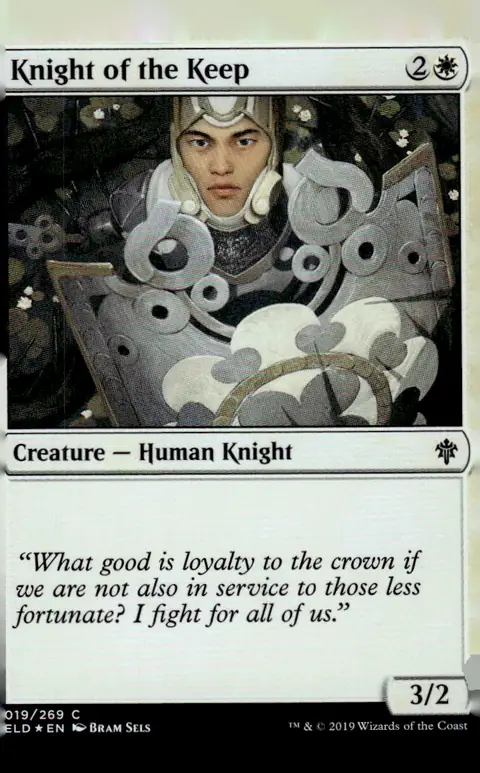 2019 Throne of Eldraine (ELD) #019/269 Knight of the Keep